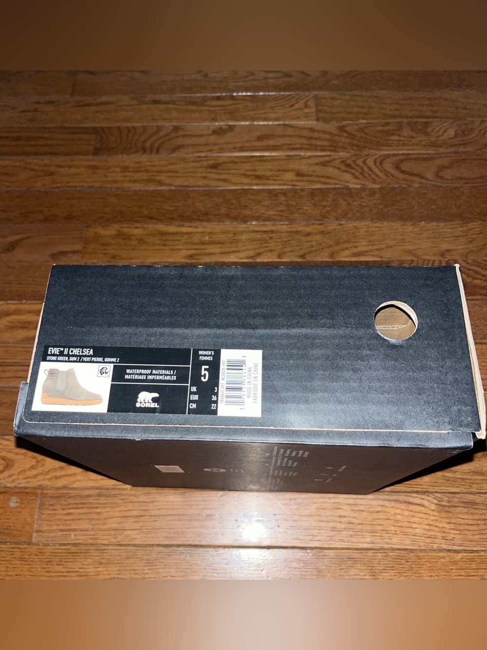 Sorel Evie 2 Waterproof Suede Chelsea Boots Stone Green & Grill 2 Women’s Size 5 - Picture 14 of 15